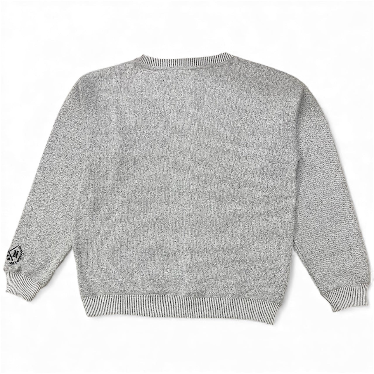 Gray sweater on a white background