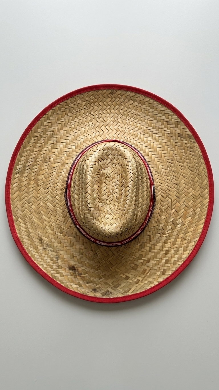 Red Bandana Straw Cowboy Hat