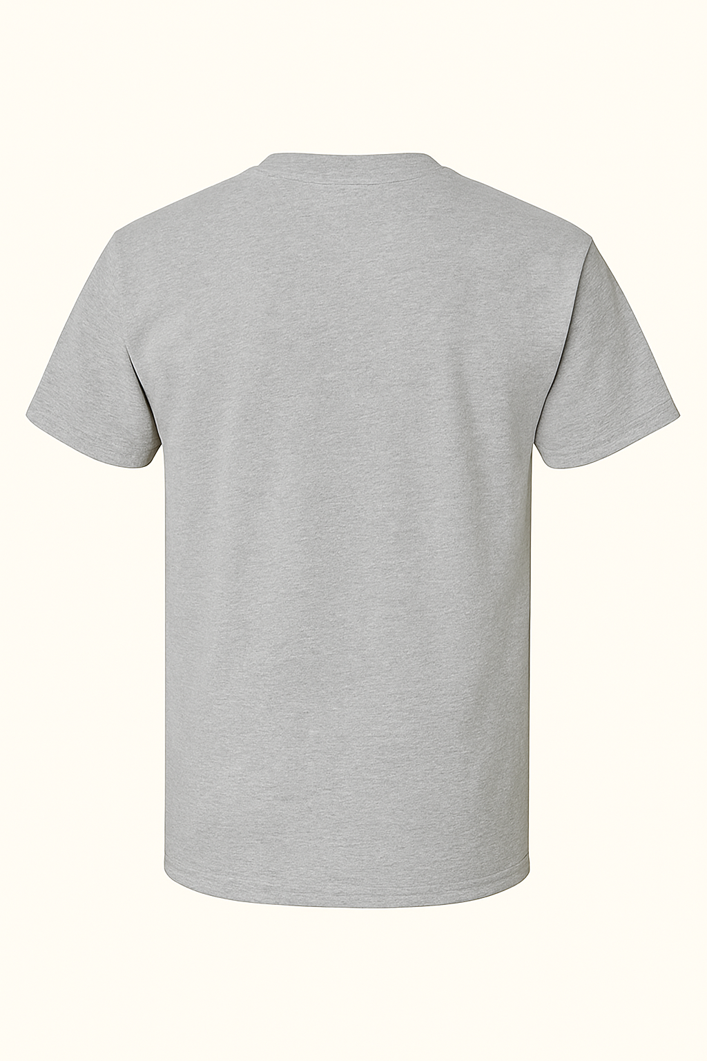 Gray t-shirt on a white background