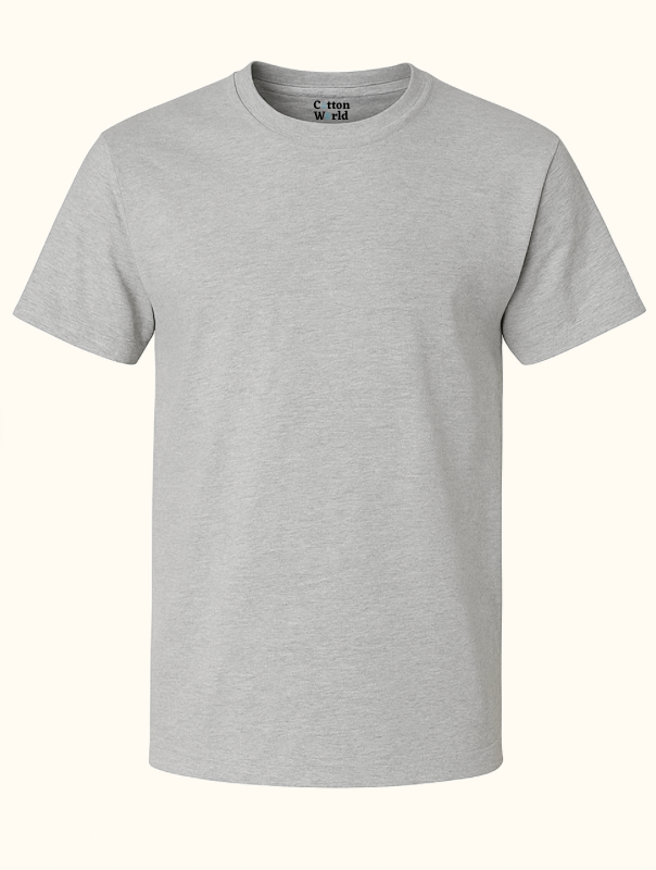 Gray t-shirt on a white background