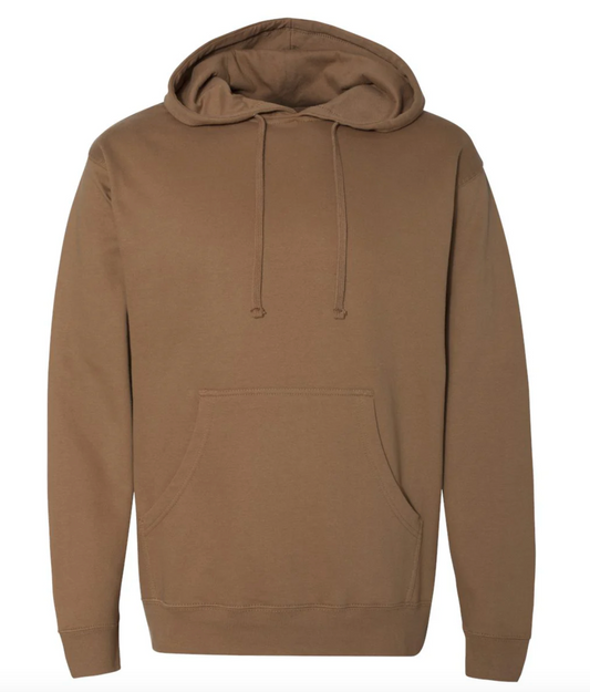 Mid weight Pullover Hoodie (Saddle)