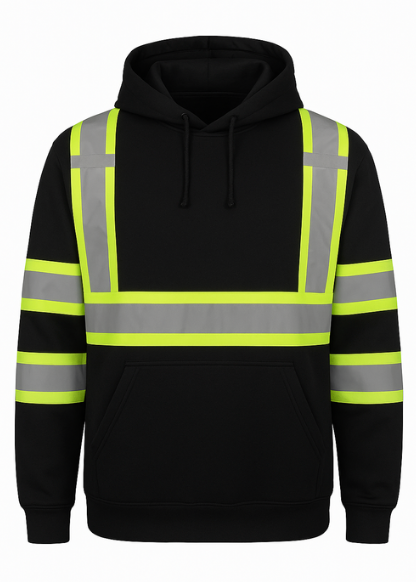 Neon Hi-Vis Construction Pullover Hoodie