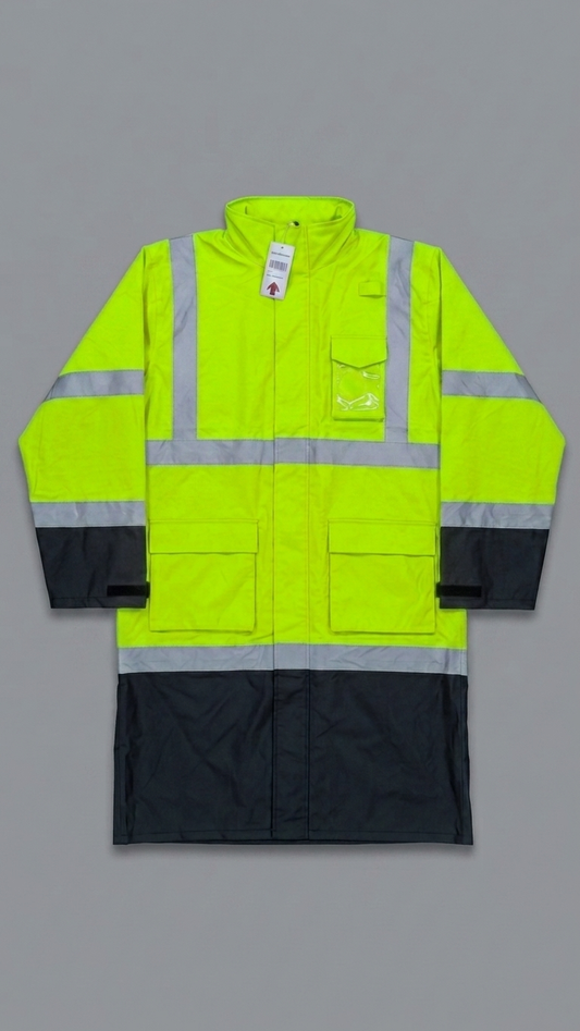 Hi-Vis Waterproof Safety Raincoat