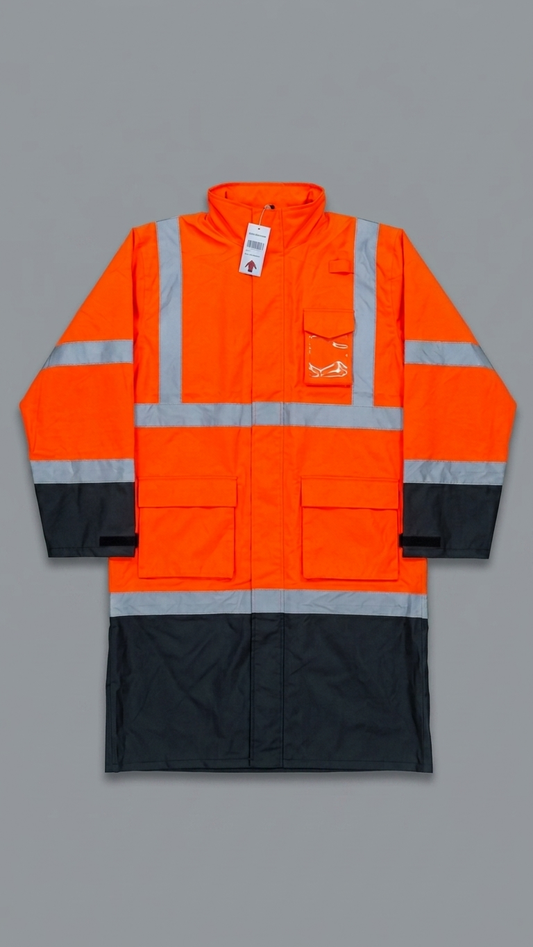 Hi-Vis Waterproof Safety Raincoat