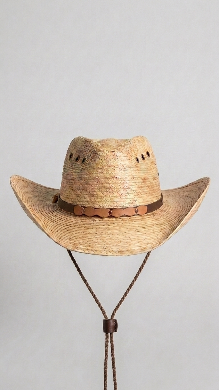 Plain Straw Cowboy Hat