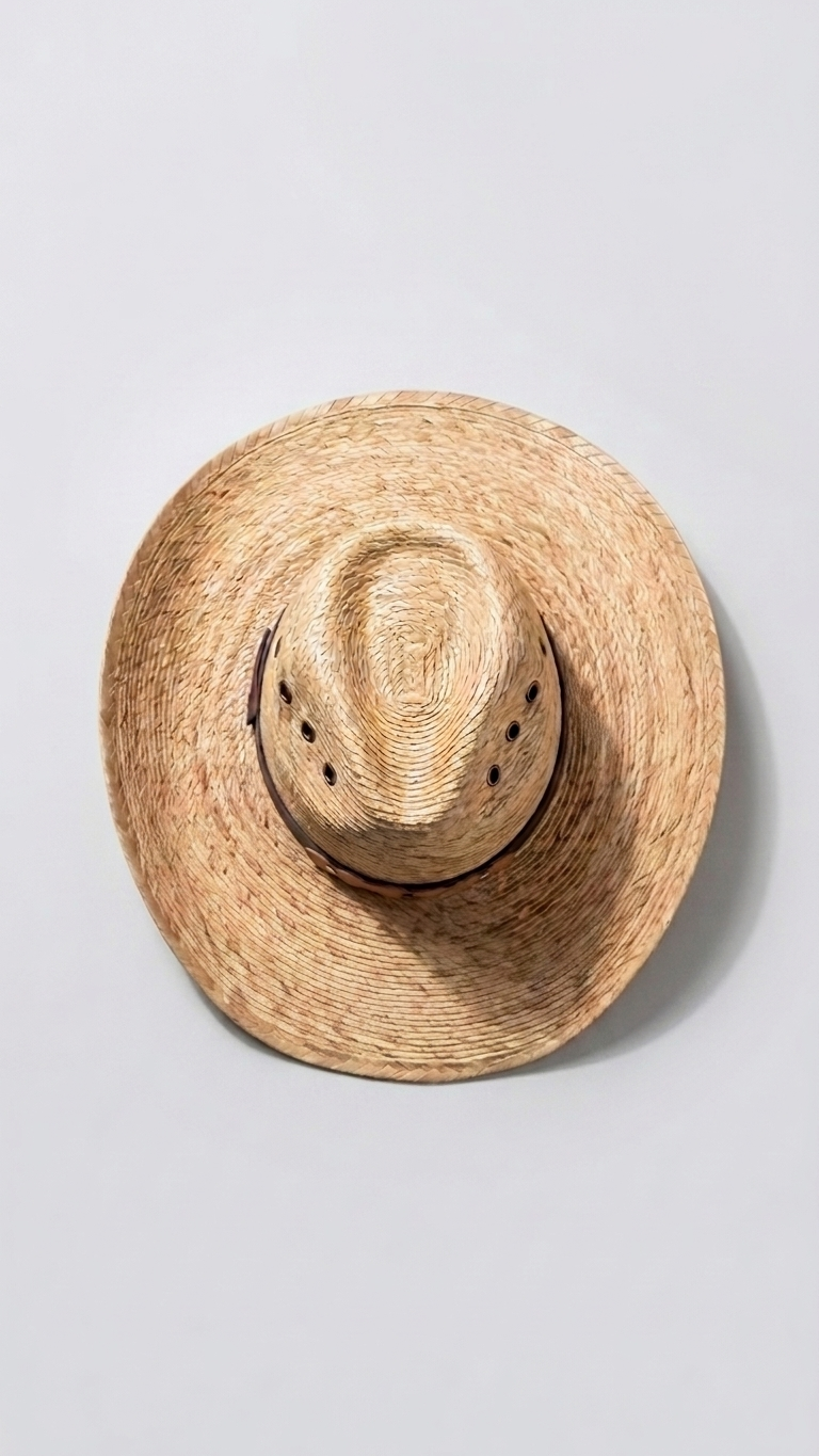 Plain Straw Cowboy Hat