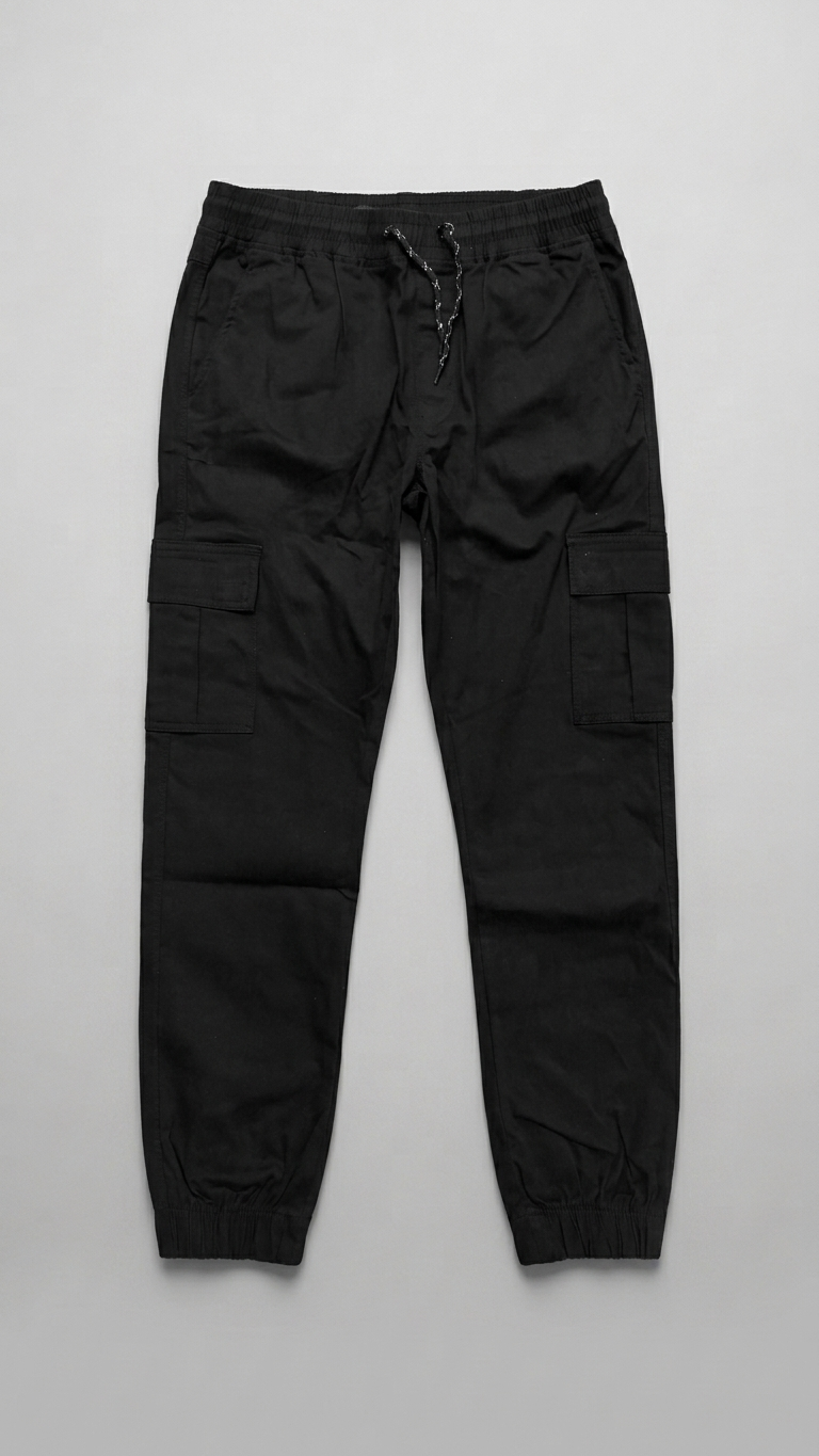 Cotton Cargo Jogger Pants