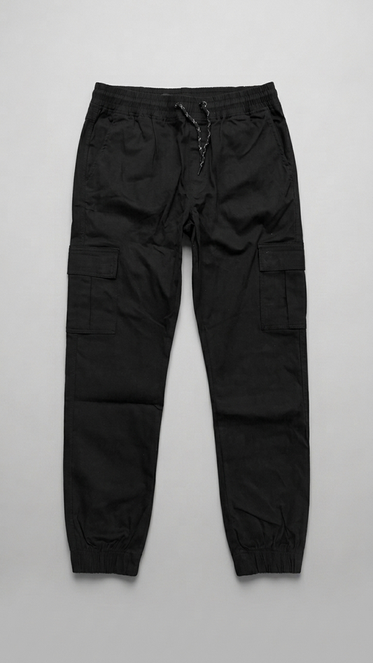 Cotton Cargo Jogger Pants