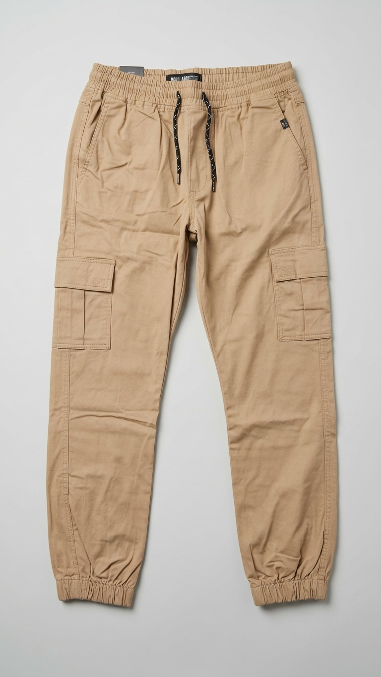 Cotton Cargo Jogger Pants