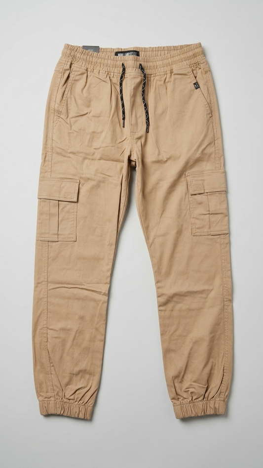 Cotton Cargo Jogger Pants