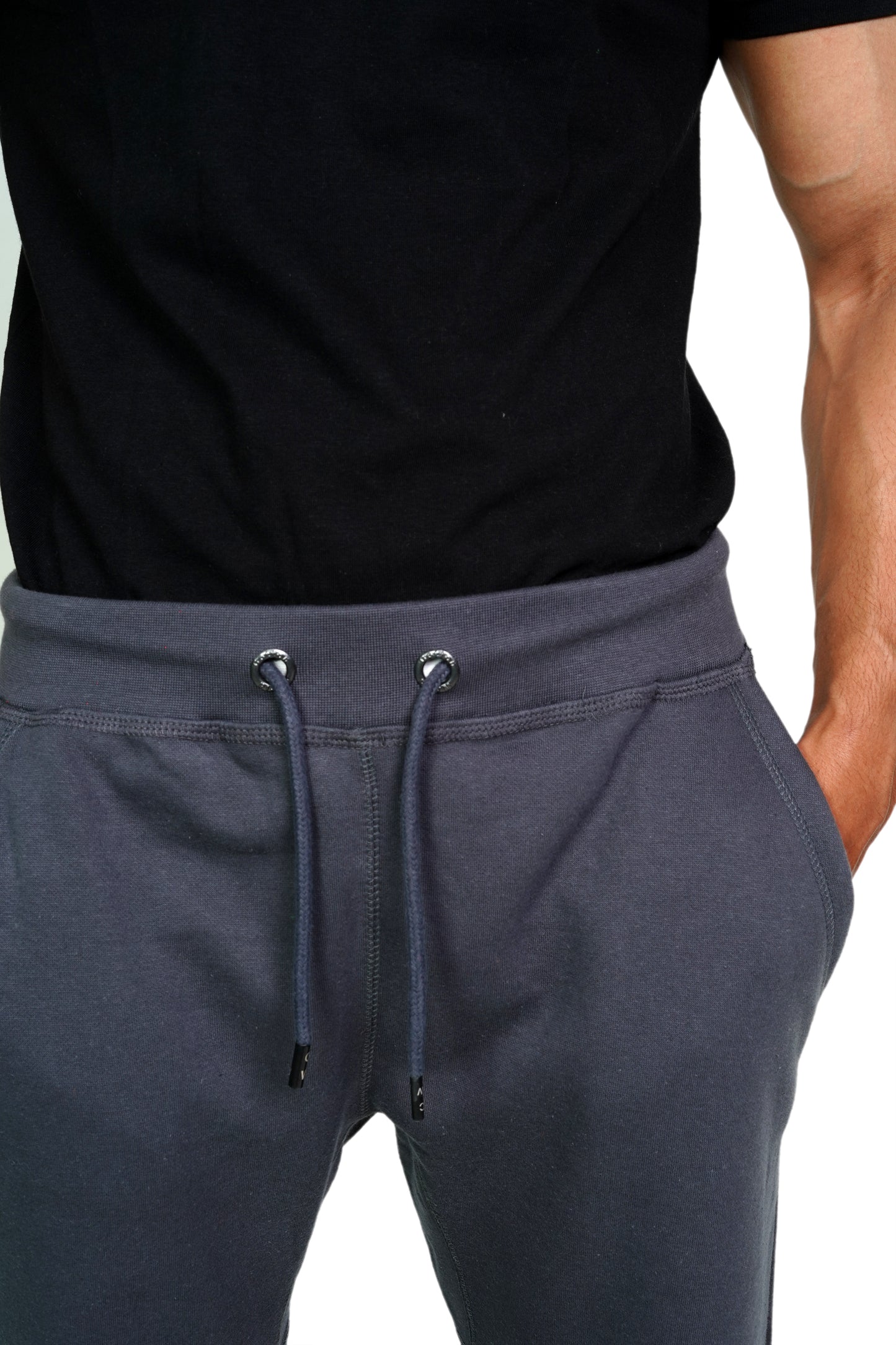 cotton world branded jogger in anthracite color 