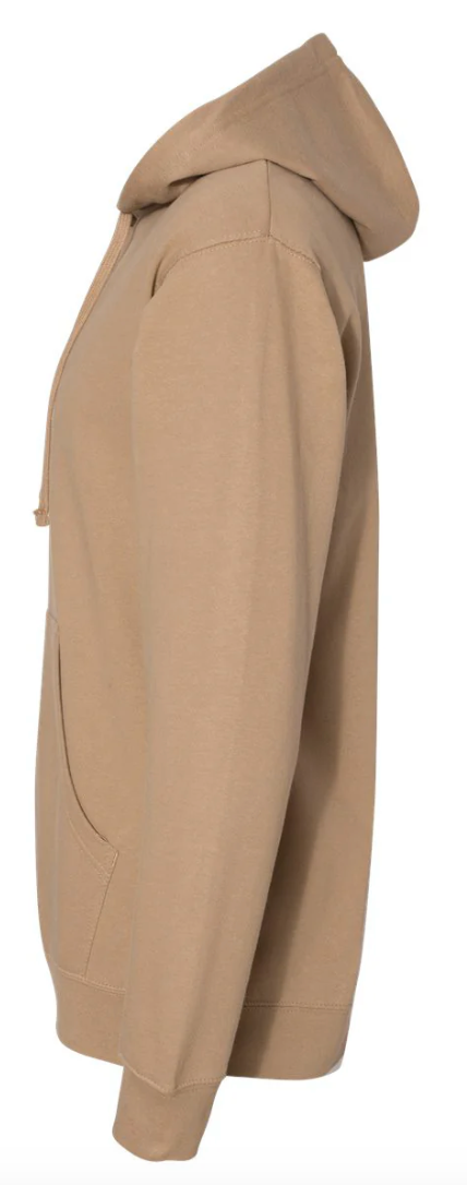 sand stone hoodie on a white background