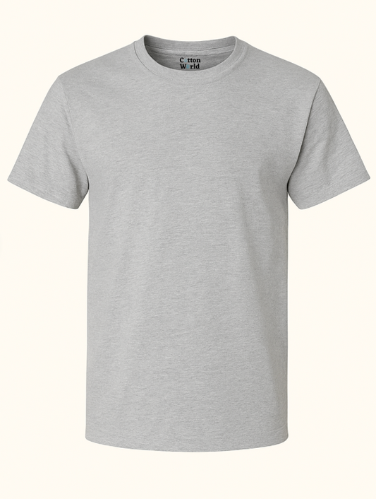 Gray t-shirt on a white background